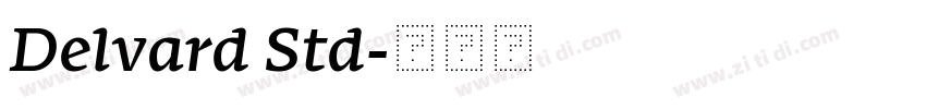 Delvard Std字体转换